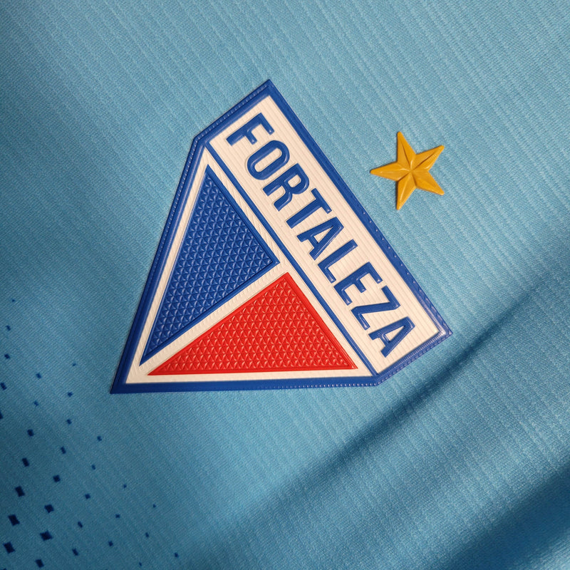 camisa-fortaleza-away-2-ii-reserva-fora-23-24-torcedor-masculino-masculina-versao-fan-azul-vermelho-vermelha-leão-do-pici-edição-especial-edicao-ediçao