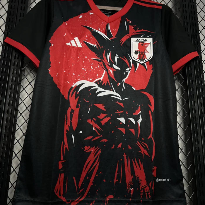 Camisa Japão Edição Dragon Ball 2024 - Adidas Torcedor Masculina - Vermelho e Preto