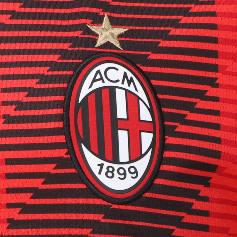 camisa-milan-home-casa-titular-1-i-23-24-puma-versao-torcedor-masculino-masculina-vermelho-vermelha-preto-preta-branco-rafael-leao-leao-oficial-emirates-fly-better