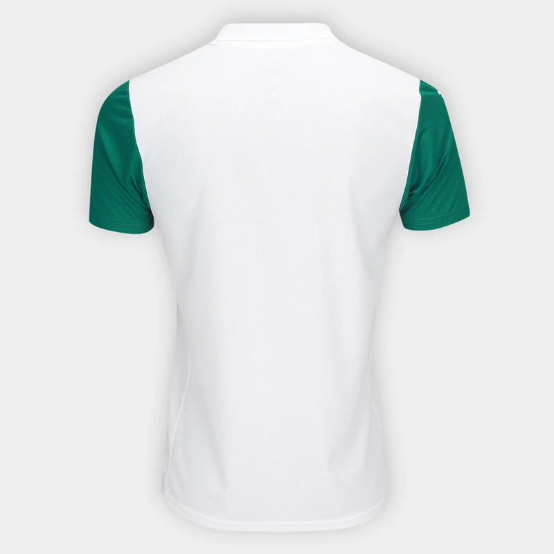 Camisa Palmeiras Away 25/26 – Parte traseira com design branco e detalhes em verde