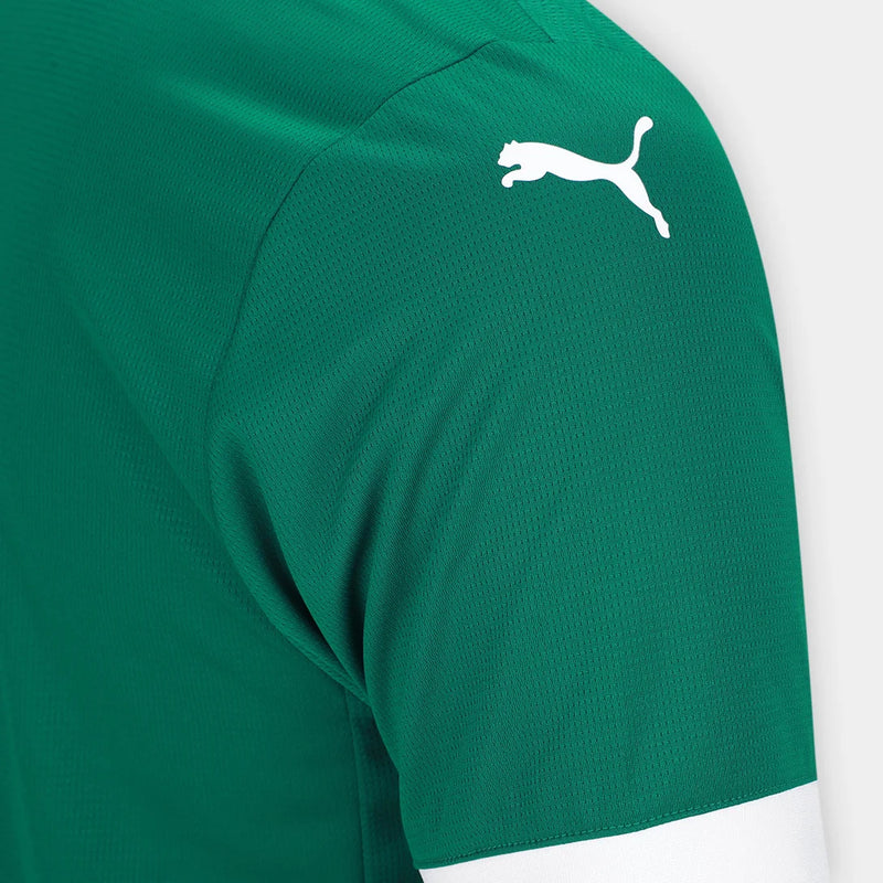  Tecido DryCell da Camisa Palmeiras Home 25/26 Torcedor Puma, garantindo respirabilidade e conforto.