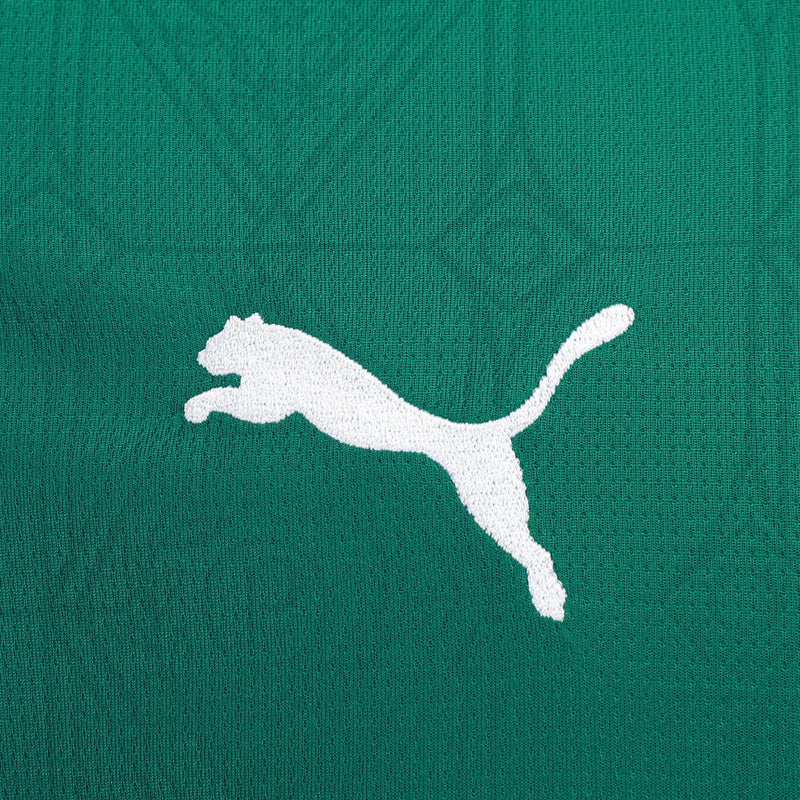  Tecido DryCell da Camisa Palmeiras Home 25/26 Torcedor Puma, garantindo respirabilidade e conforto.