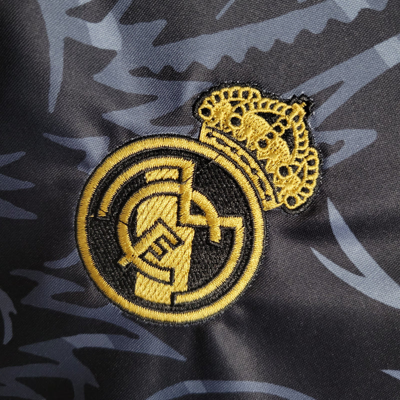 camisa-real-madrid-23-24-adidas-torcedor-masculino-masculina-emirates-fly-dourado-belingham-beligol-edicao-ediçao-especial-dragao-dragão