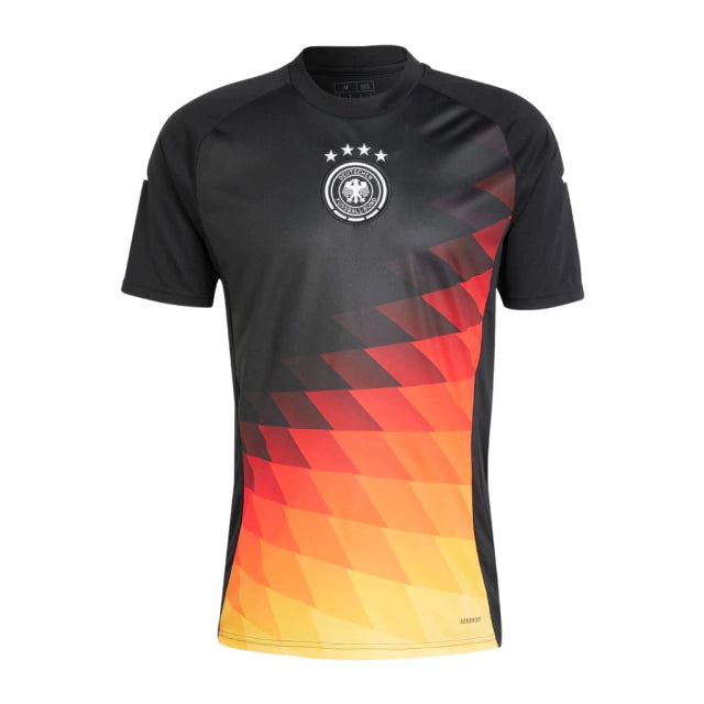 Camisa Pré Jogo Alemanha 24/25 Adidas Masculina - Preta