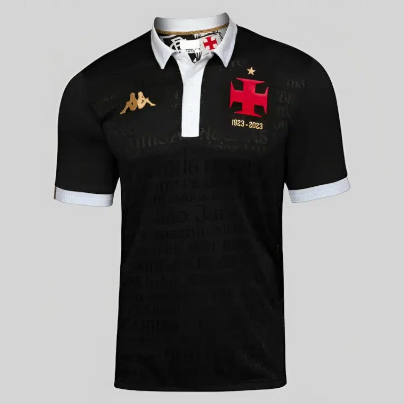 camisa-vasco-da-gama-negras-cruz-kappa-fan-versão-torcedor-23-24-iii-edição-especial-oficial-1923