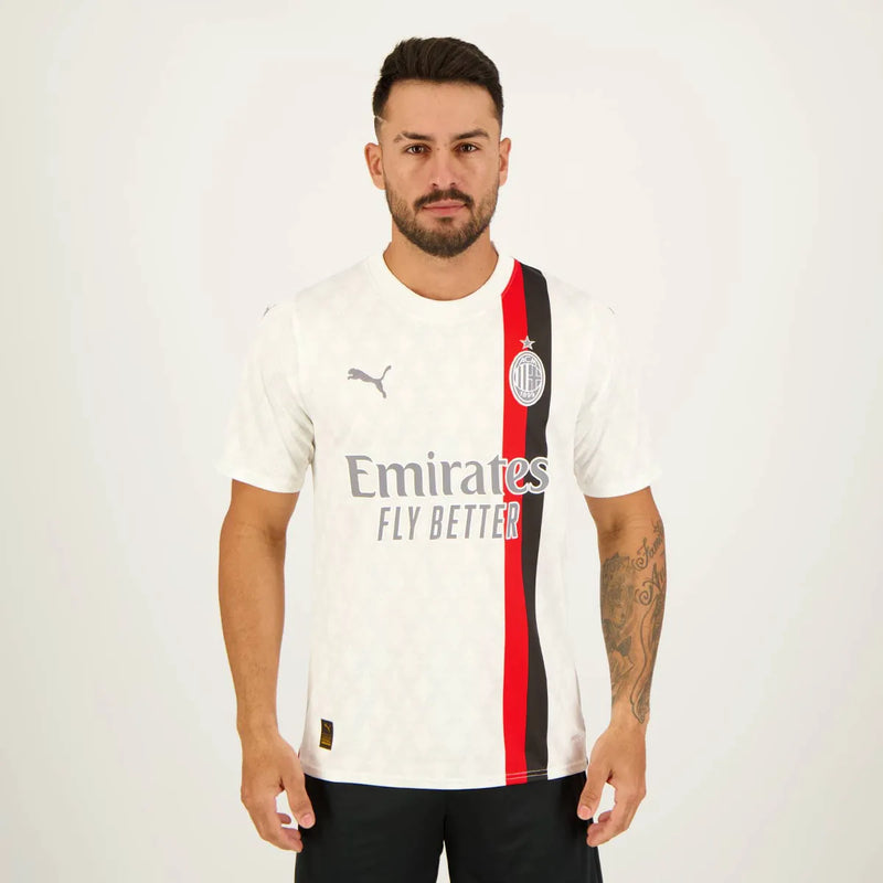 Camisa Milan Away  23/24 - Puma Torcedor Masculina - Branca