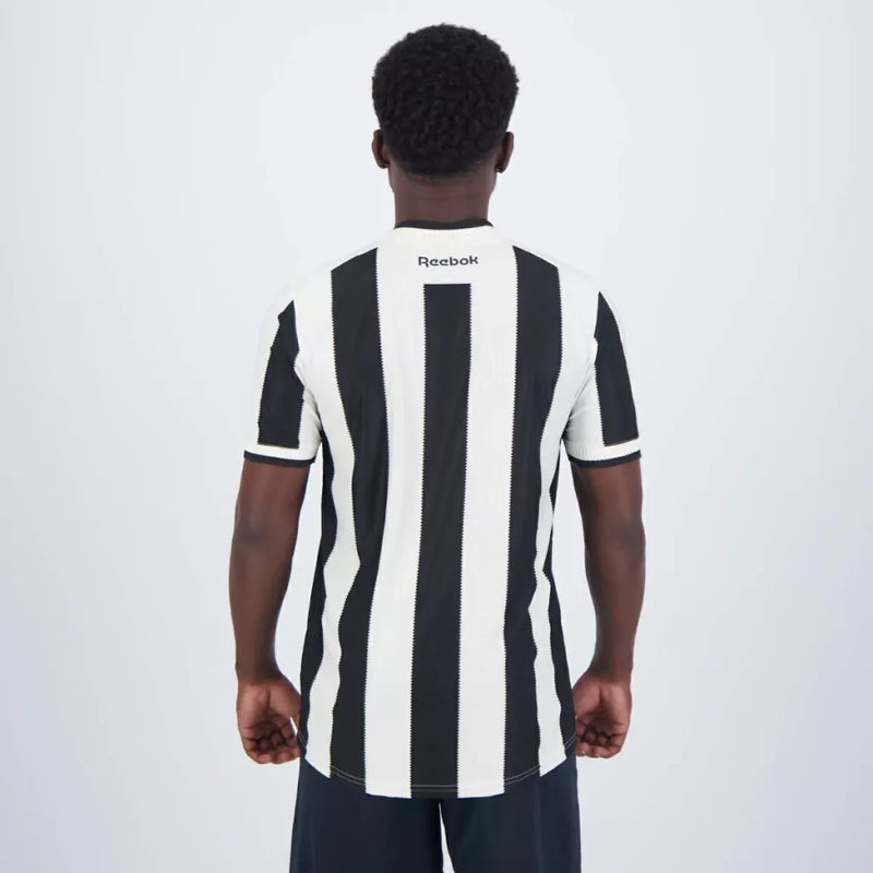 Camisa Botafogo Home I 24/25 - Torcedor Reebok Masculina - Preta e branca