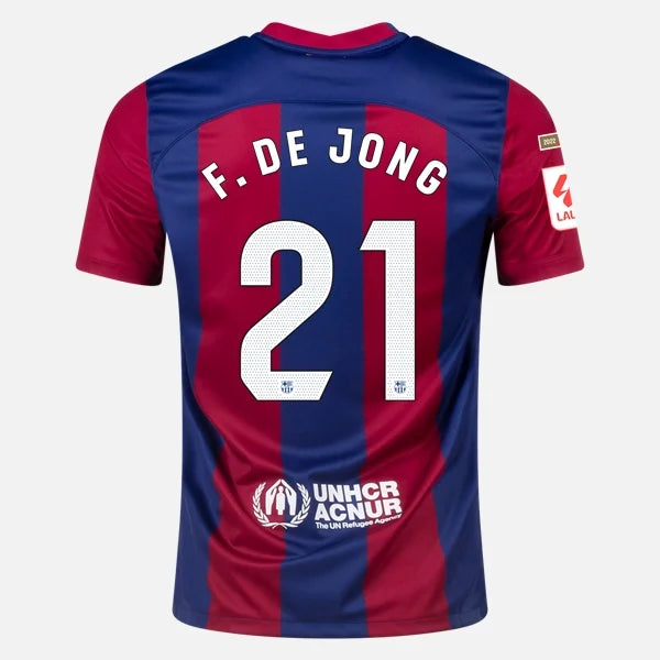 Camisa Barcelona Home F. DE JONG