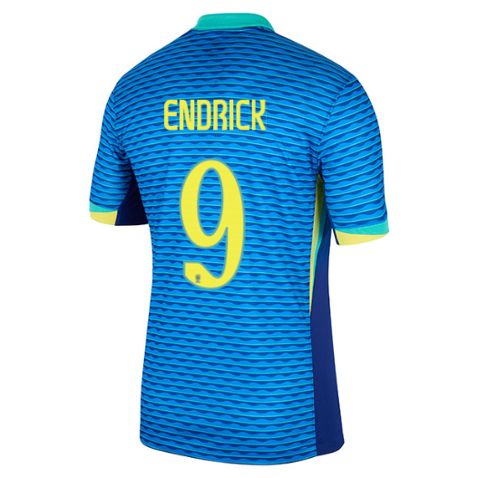 Camisa Brasil Away ENDRICK 9 - 24/25 Nike Torcedor Masculina Azul