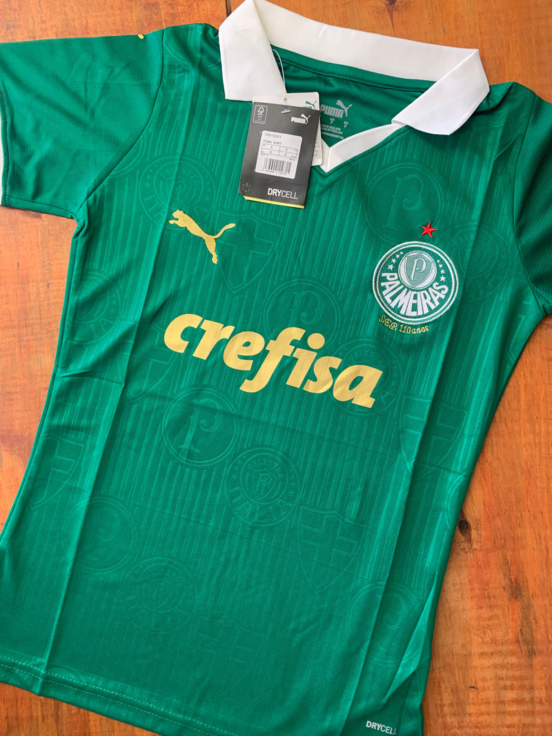 Camisa Palmeiras Home 24/25 - Puma Torcedor Feminina - Verde