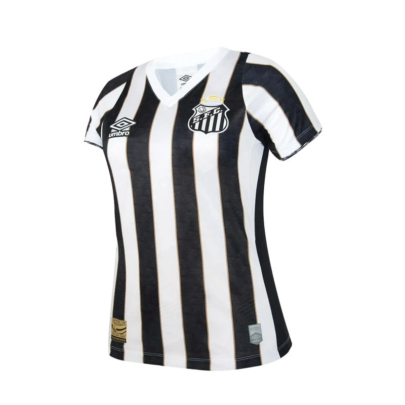 Camisa Santos II 24/25 Preta e Branca - Umbro Feminina Torcedor