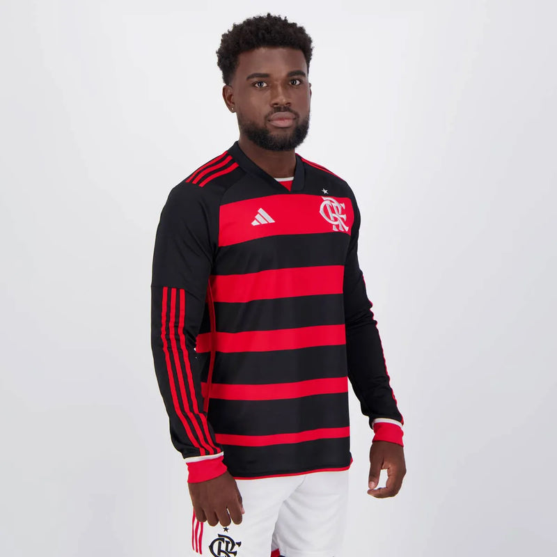 Camisa Flamengo Manga Longa Titular I 24/25 - Versão torcedor