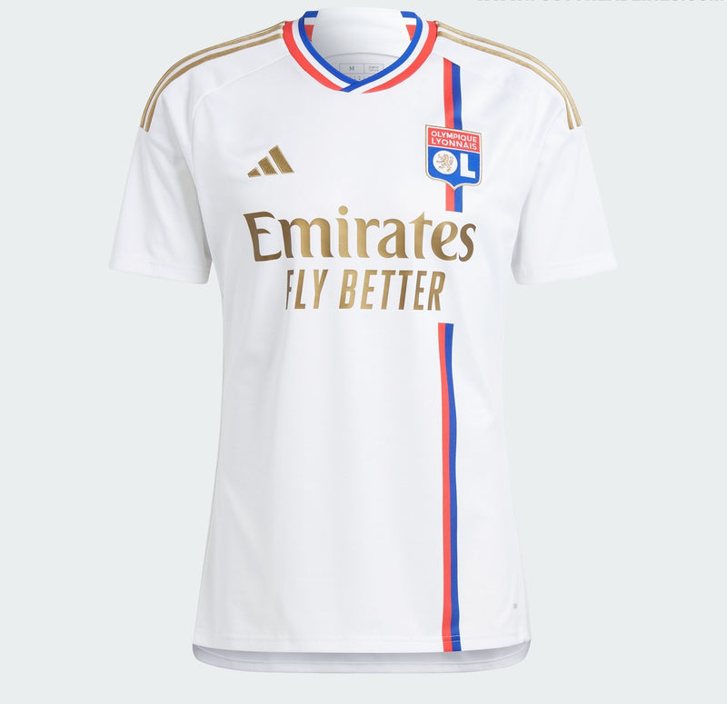 Camisa Lyon Home 23/24 - Adidas Torcedor Masculina