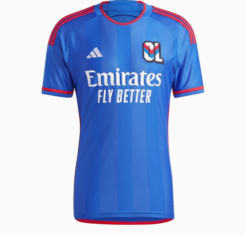 Camisa Lyon Away 23/24 - Adidas Torcedor Masculina