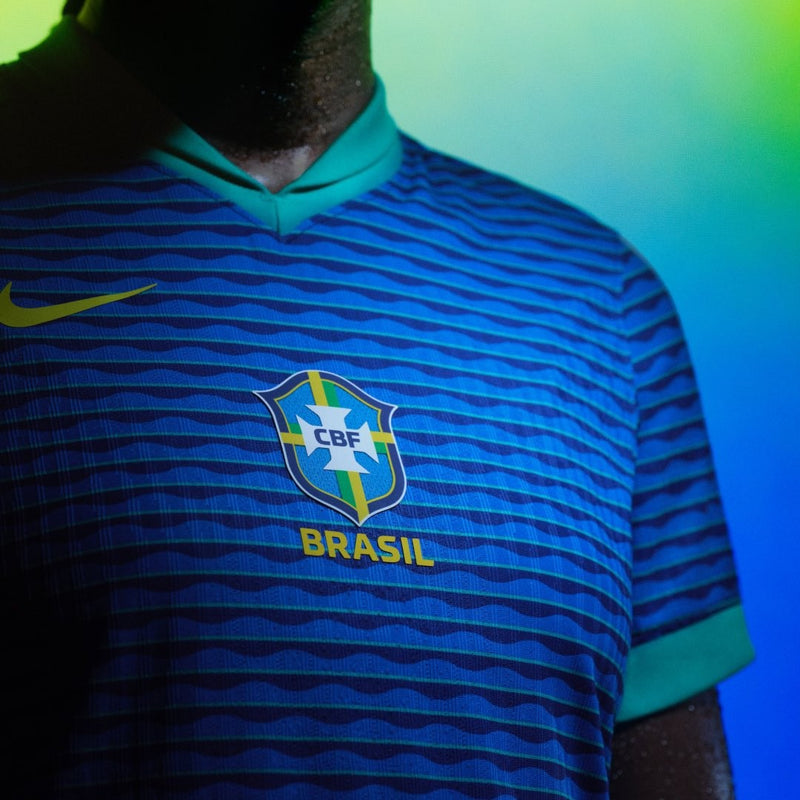 Camisa Brasil Away ENDRICK 9 - 24/25 Nike Torcedor Masculina Azul