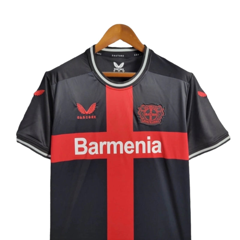 Camisa Bayern Leverkusen Home I 24/25 - Torcedor Castore Masculina - Preta