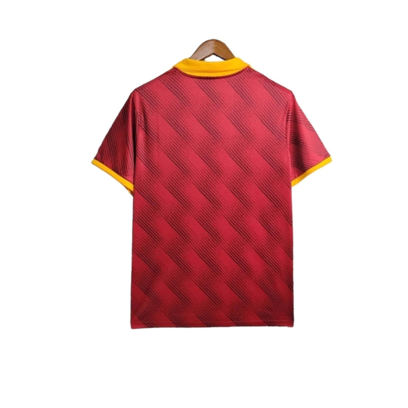 Camisa Roma Home I 24/25 - Torcedor Adidas Masculina - Vermelha com detalhes em amarelo