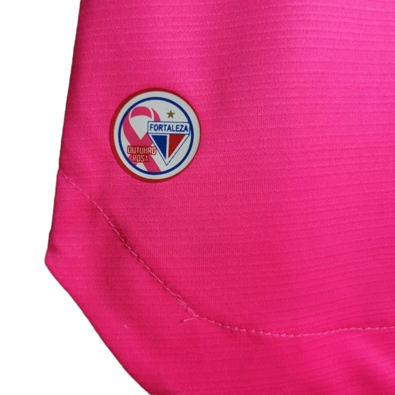 Camisa Fortaleza Ed Especial Outubro Rosa 23/24 Feminina - Torcedor Lobo - Azul com detalhes em rosa