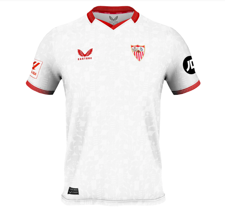 Camisa Sevilla Home 23/24 Castore Torcedor Masculina