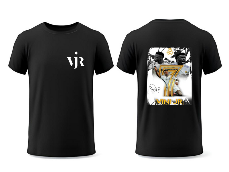 Camisa Real Madrid estampada em DTF - Vini Jr 7