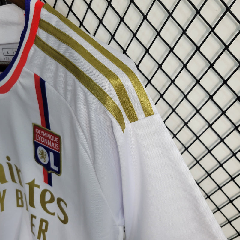 Camisa Lyon Home 23/24 - Adidas Torcedor Masculina