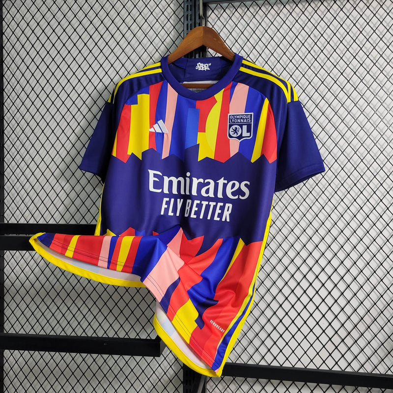 Camisa Lyon Away II 23/24 - Adidas Torcedor Masculina