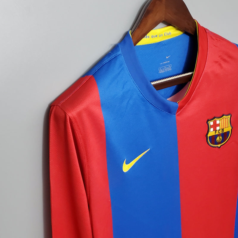 Camisa Barcelona Titular 06/07 - Versão Retro Manga Comprida