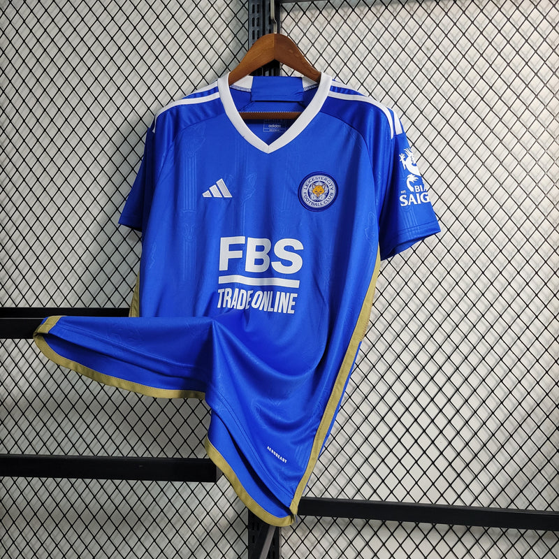 Camisa Leicester Home 23/24 Adidas Torcedor Masculina